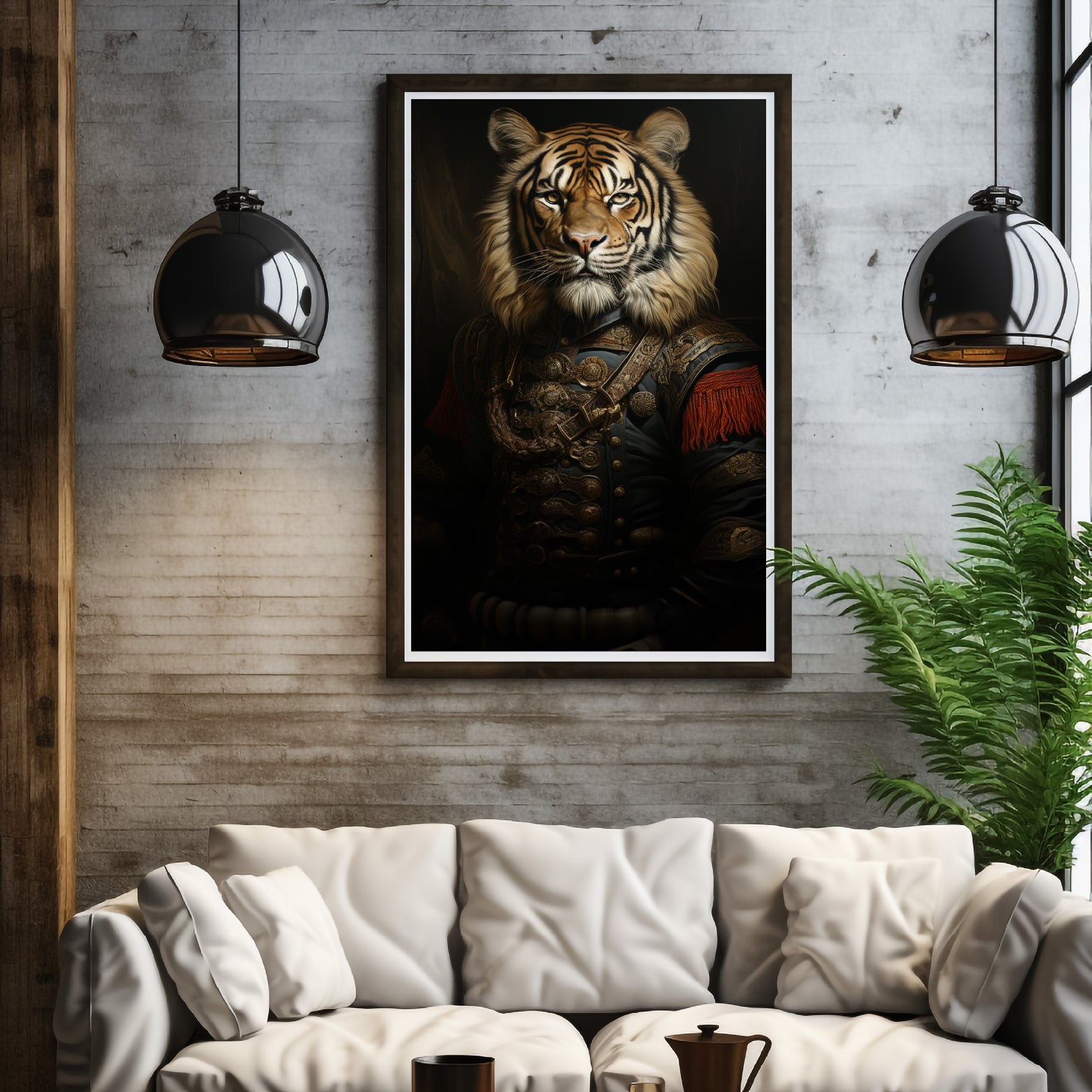 Tiger in a Suit – Renaissance Animal Art