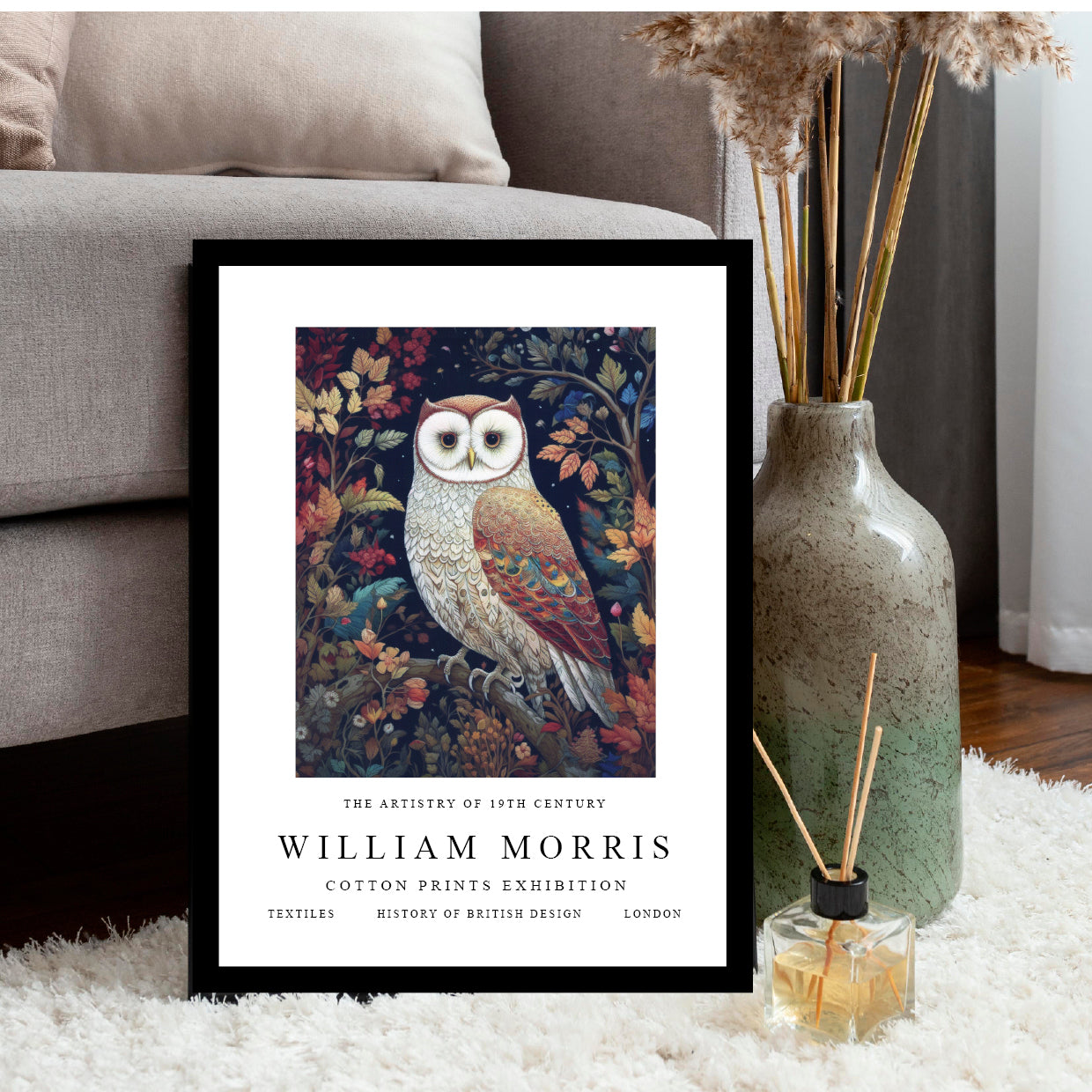 William Morris Owl Print – Timeless Elegance