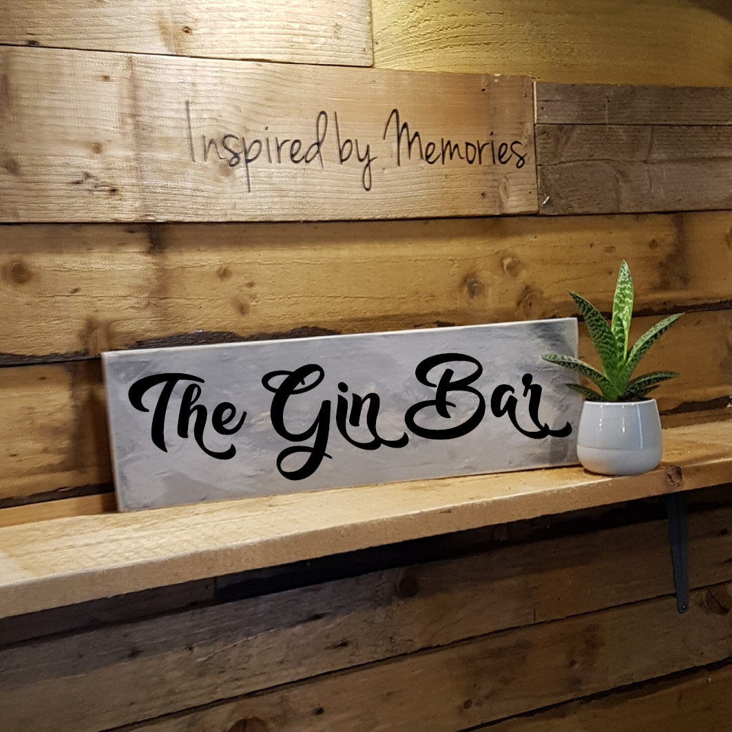 The Gin Bar Wooden Sign – A Must-Have for Gin Lovers